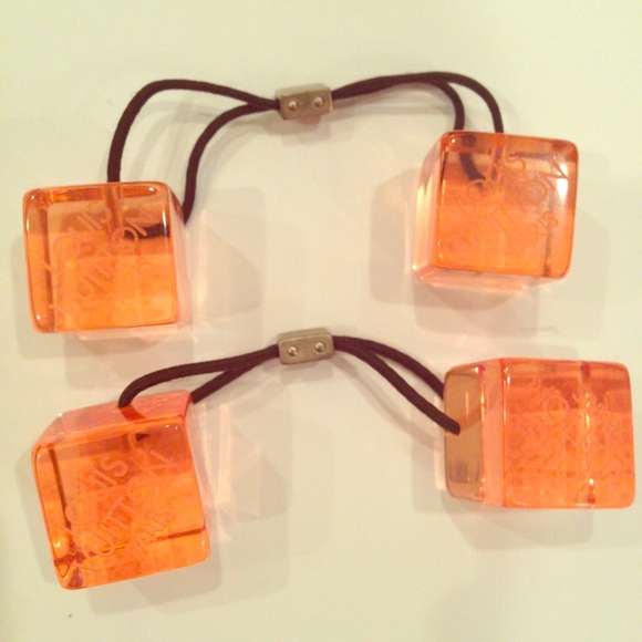 Louis Vuitton Accessories Authentic Bobble Square Hair Ties