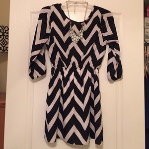 Black & White Chevron Dress