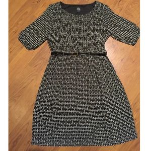 Ann Taylor black & white dress