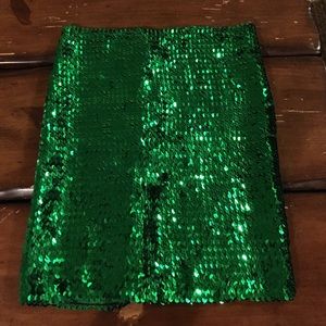 ASOS Green Sequin Mini Skirt - BNWT