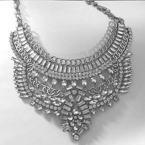 Beautiful Silver Statement Necklace