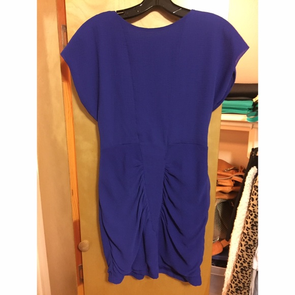 Backless cobalt mini dress