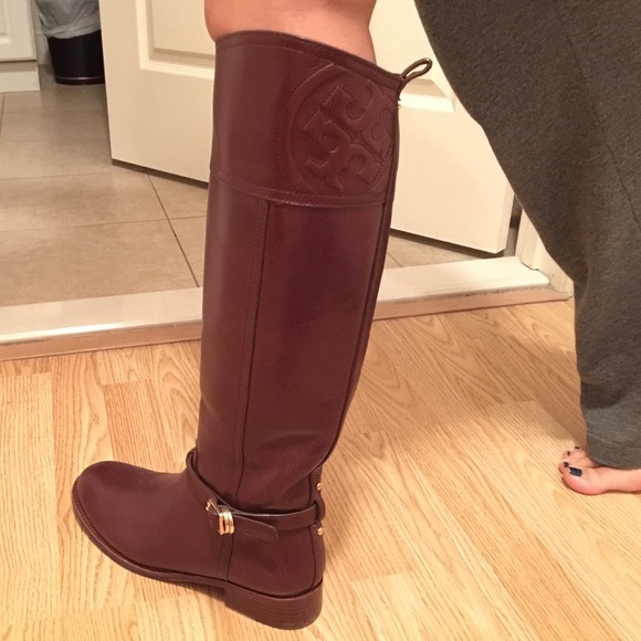 Brown Tory Burch boots