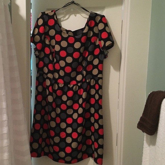 Black polka dot F21 dress!
