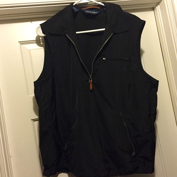 Black Ralph Lauren polo vest - men's medium