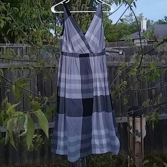 Faded Glory Dresses & Skirts - Faded Glory Grey Plaid Cotton Sundress