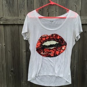 Express Lip Sequin Shirt