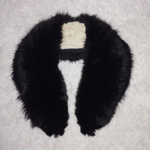 Genuine Black Fox Fur Collar 🌰🐕
