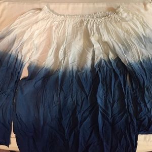 Off-the-Shoulder Ombré Top