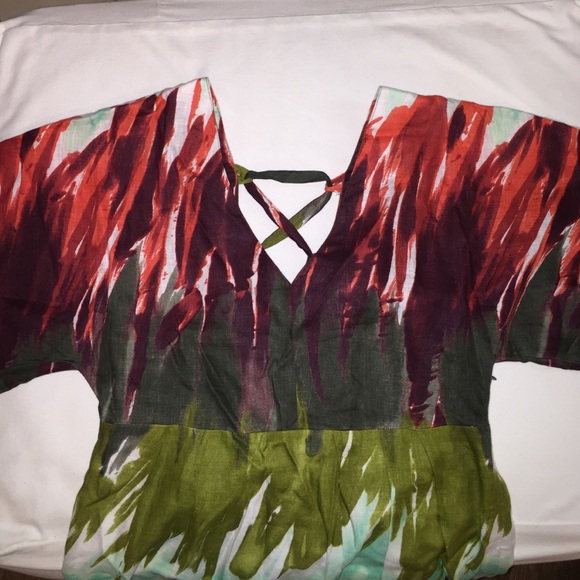 Tie Dye Milly Lace Up Dress