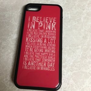 Pink & black snap on iPhone 5C case