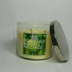3 wick Drenched apple flower candle