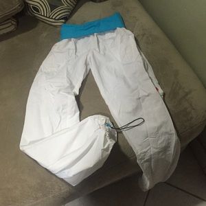 Zumba pants with drawstring white