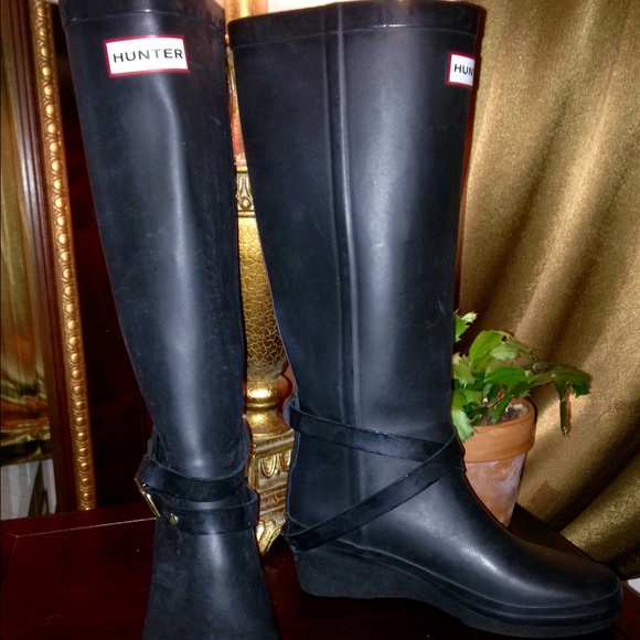 Hunter Boots Wedge Style Size 5