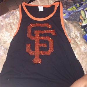 Giants sequined tank top from PINK . Size M