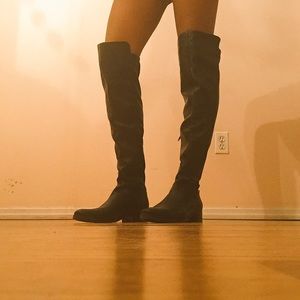 Unisa Over the Knee Black Boot