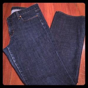 Dark wash bootcut jeans!