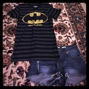 Batman Logo Six Flags Souvenir T Shirt