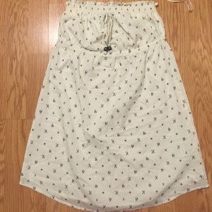 Roxy cream colored dress.
