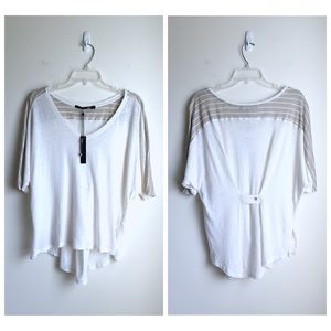 Lats Brand Cinch-Back Striped T-shirt NWT