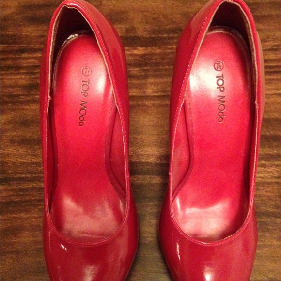 Top Moda Platform Patent Leather High Heels - Picture 2 of 4