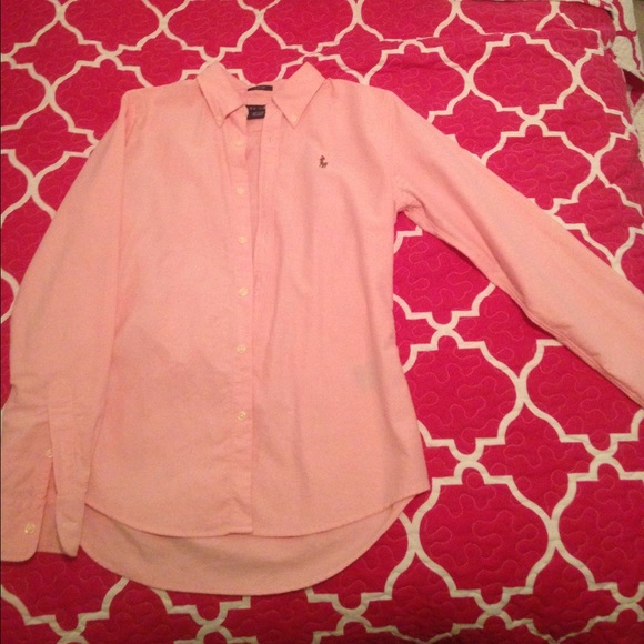 Pink button down Polo