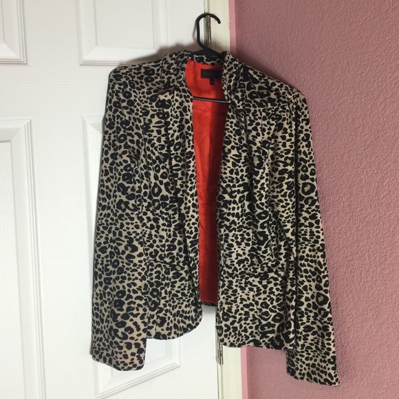 Tracy Evans Leopard Print Blazer