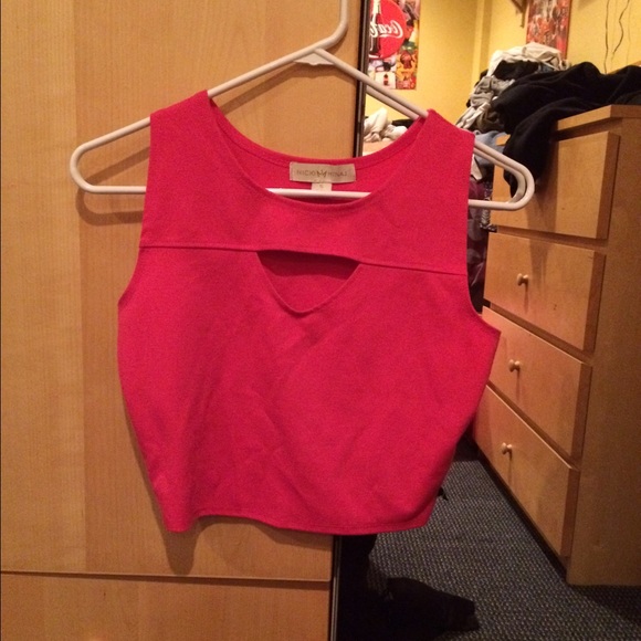 Pink party crop top