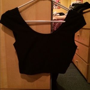 Black crop top
