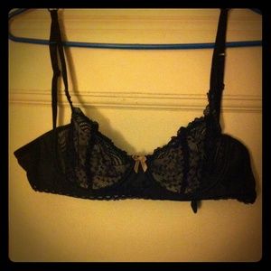 Sheer laced bra