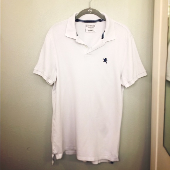 Men's White Express Polo