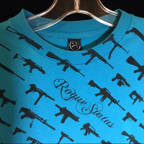 Teal Rogue Status Gun Print