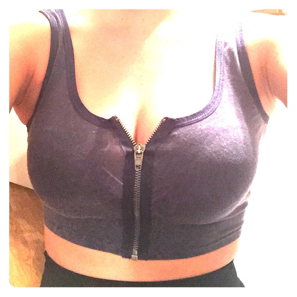 Volcom zip up crop top