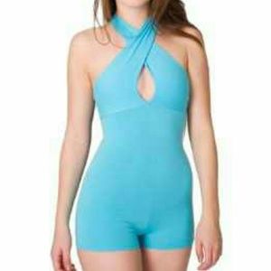 Cotton Spandex Jersey Bandeau Bodysuit