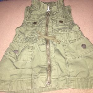 Toddler Army Green Vest