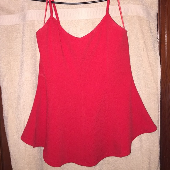 Red Peplum Shirt