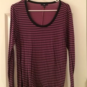 Striped long sleeve tee