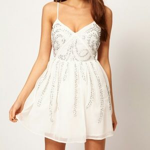 Brand New Asos skater dress with sequins