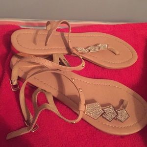Tan sandals