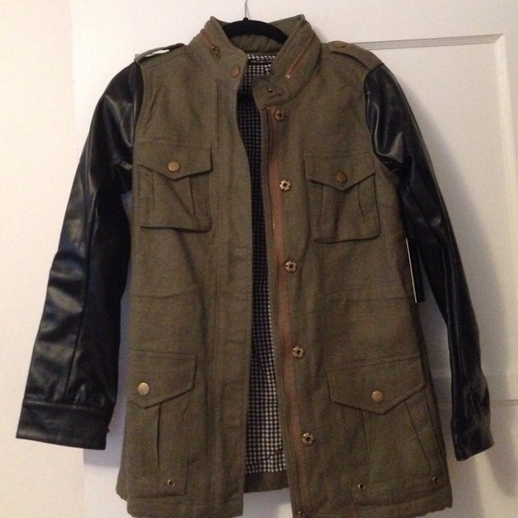 Ash Rain + Oak Jackets & Blazers - Olive green cotton utility jacket