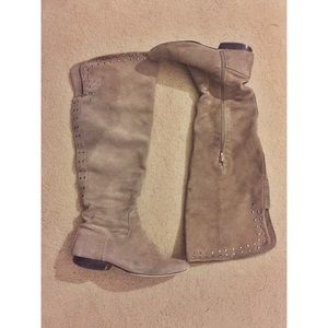 Kelsi Dagger gray over the knee boots