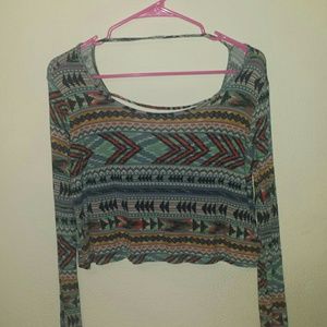 Racerback Aztec long sleeve