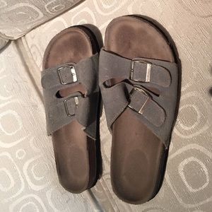 Off brand burk type sandal baby blue