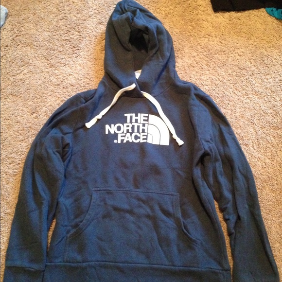 Navy blue North Face hoodie