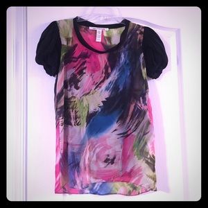 Diane von Furstenberg colorful blouse