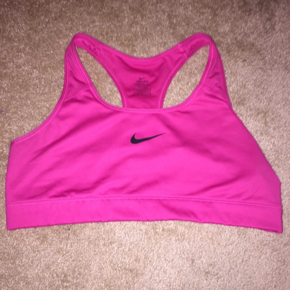 Hot Pink Nike Pro Sports Bra