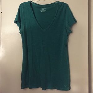 Teal green shirt