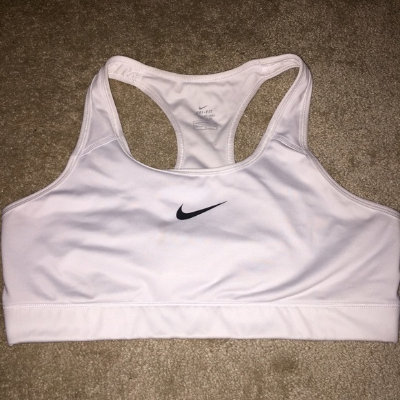 White Nike Pro Sports Bra