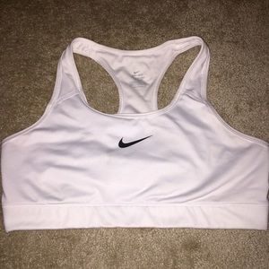 White Nike Pro Sports Bra