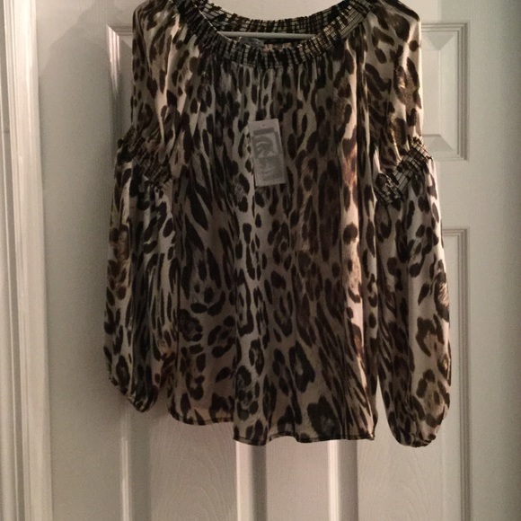Leopard print blouse